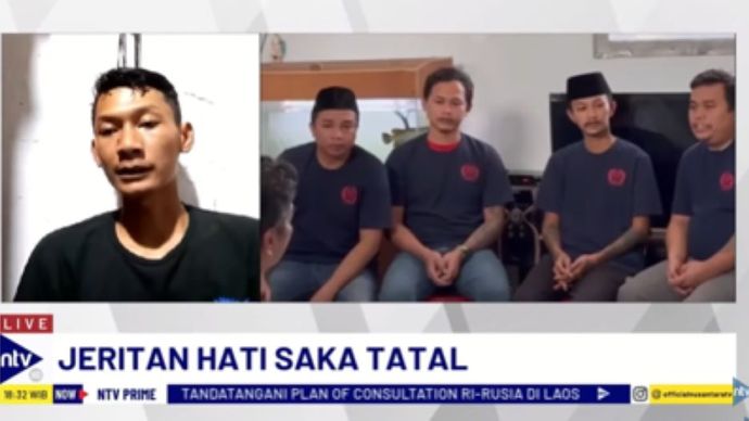 Mantan terpidana kasus Vina,  Saka Tatal dalam Dialog NTV Prime di NusantaraTV/tangkapan layar NTV