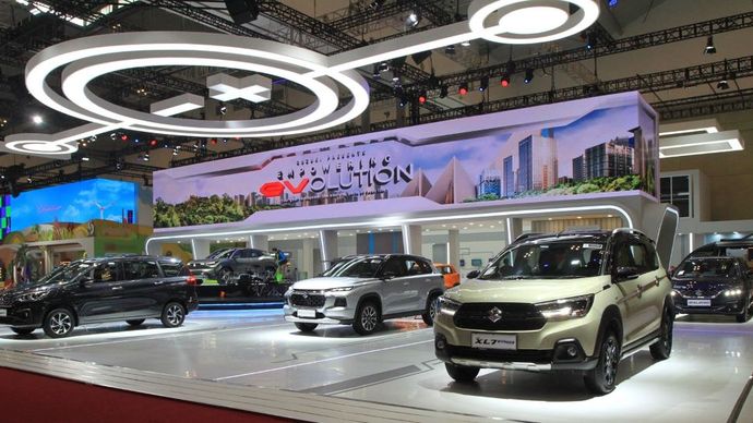 Suzuki memamerkan tiga kendaraan hybrid di GIIAS 2024, di ICE BSD City, Tangerang, Banten, pada 18-28 Juli. (Foto: Istimewa/Suzuki)