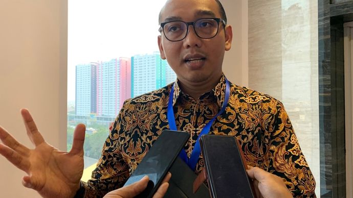 Grandhis H Harumansyah, Direktur Manajemen Bank Syariah Indonesia <b>(Ntvnews.id/Agus Setiawan)</b>