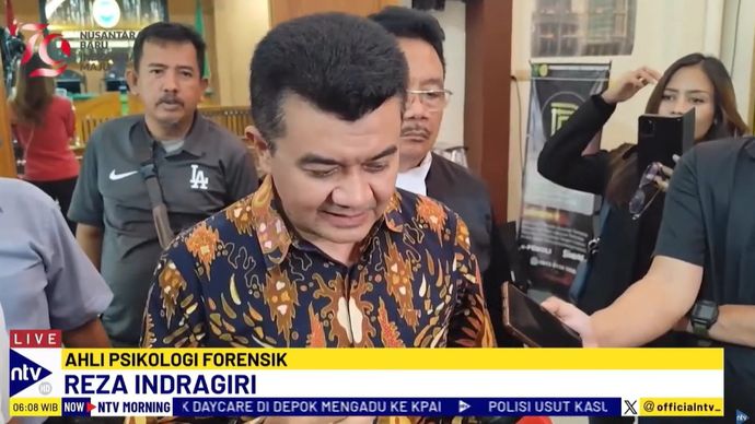 Pakar psikologi forensik, Reza Indragiri Amriel dihadirkan kuasa hukum Saka Tatal dalam lanjutan sidang Peninjauan Kembali di Pengadilan Negeri Cirebon, Jawa Barat, pada Rabu (31/7/2024).