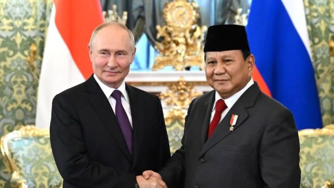 Prabowo Subianto dan Vladimir Putin