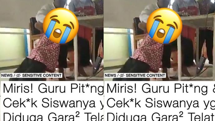 Heboh video murid dipiting lehernya oleh gurunya