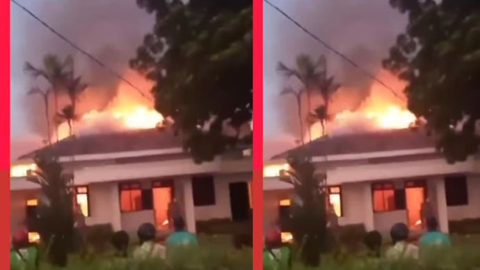 kebakaran rumah mewah di Semarang