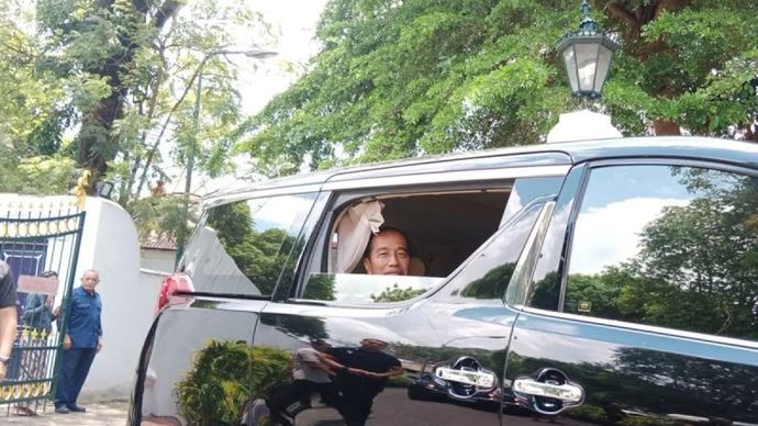 Mobil Toyota Alphard Presiden Joko Widodo (Jokowi). (Antara) 