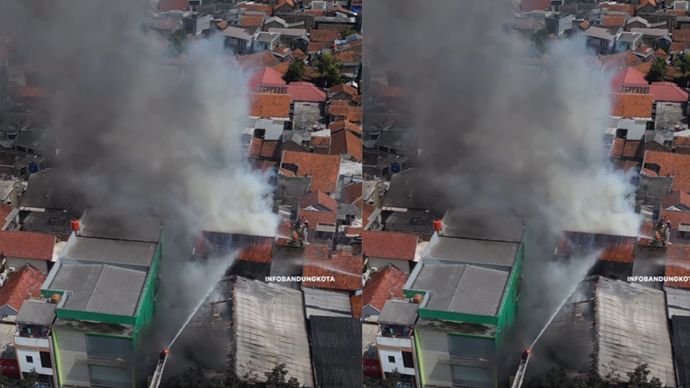 Kebakaran di Cibaduyut Bandung