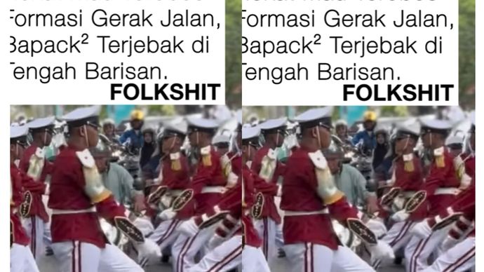 Bapak-bapak terobos paskibra