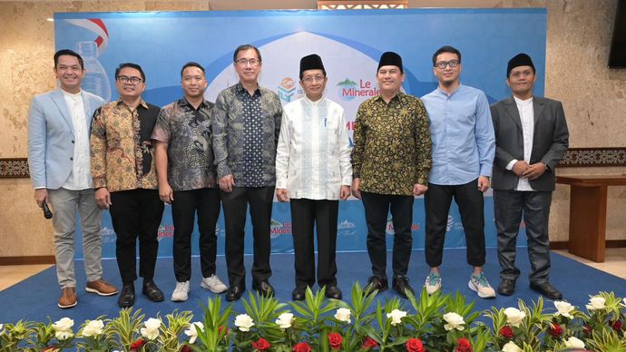 Masjid Istiqlal kini secara resmi menggandeng Le Minerale berkolaborasi untuk mendukung kemajuan produk asli milik Indonesia. <b>(Dok.Istimewa)</b>