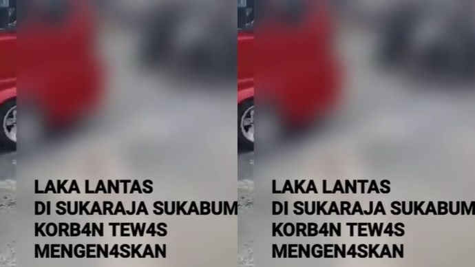 korban laka lantas di sukabumi