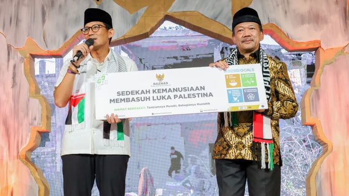 Sandiaga Uno Bersama BAZNAS RI Gelar Malam Solidaritas Palestina