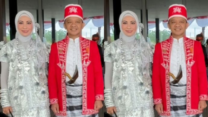 Bahlil Lahadalia dan sang istri Sri Suparni.