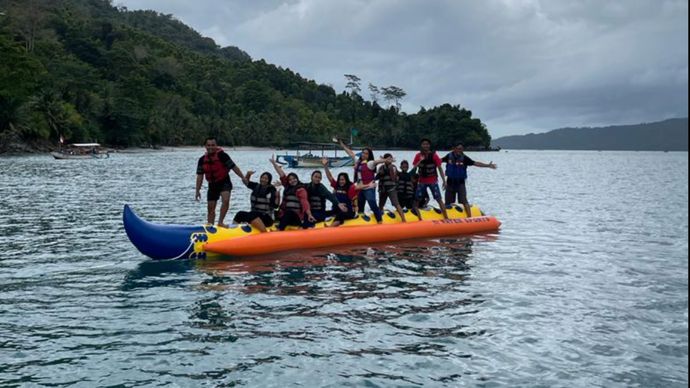 Banana Boat di Pantai Mutiara Trenggalek <b>(Google Maps)</b>