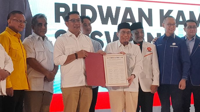 Ridwan Kamil dan Suswono <b>(Ntvnews.id/Adiansyah)</b>