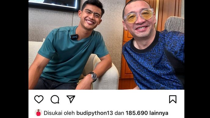 Unggahan akun Instagram Coach Justin. 