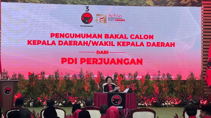 Ketua Umum PDIP Megawati Soekarnoputri. 