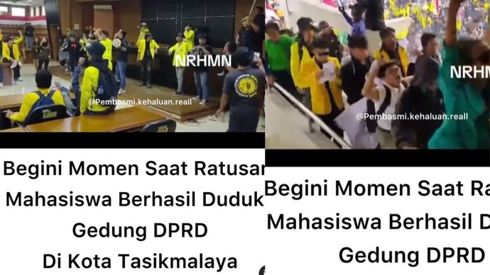 Demo mahasiswa di tasikmalaya