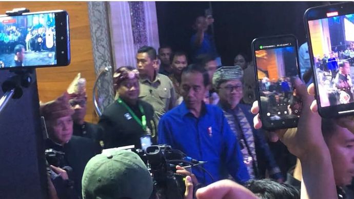 Jokowi di Kongres Ke-VI Partai PAN