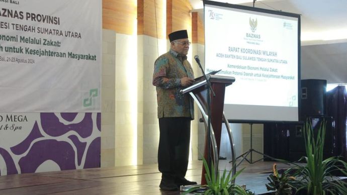 Pimpinan BAZNAS RI Bidang Perencanaan, Kajian, dan Pengembangan, Prof. (HC.), Zainulbahar Noor.