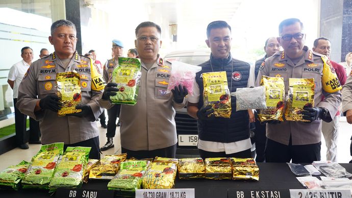 Polda Jateng Amankan Sabu dan Ekstasi Senilai Miliaran <b>(Humas Polda Jateng)</b>