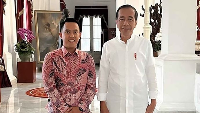 Sendi Fardiansyah bersama Presiden Jokowi. (Instagram) 