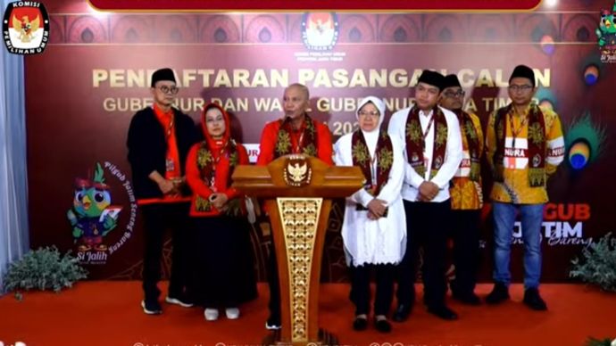 Ketua DPD PDIP Jatim Said Abdullah saat konferensi pers. (YouTube) 