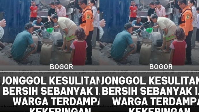 Jonggol darurat air bersih