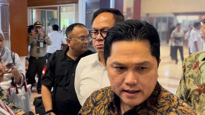 Menteri BUMN Erick Thohir (Ntvnews.id-Muslimin Trisyuliono).