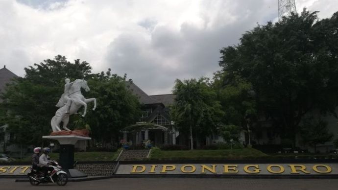 Ilustrasi kampus Universitas Diponegoro Semarang.