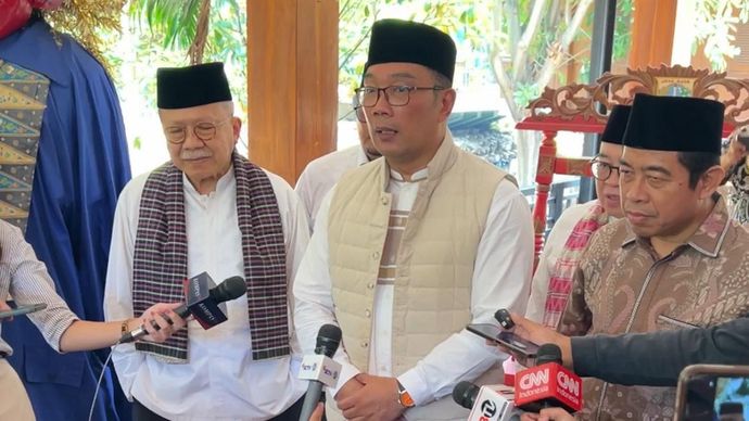 Ridwan Kamil dan Fauzi Bowo atau Foke. 