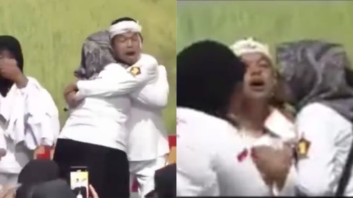 Viral Dedi Mulyadi Dipeluk dan Dicium Perempuan