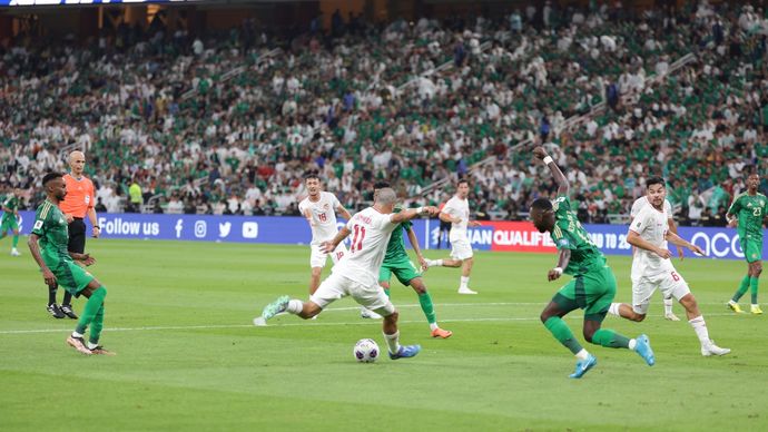 Timnas Indonesia vs Arab saudi di Kualifikasi Piala Dunia 2026.