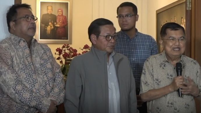 Pertemuan JK dengan Pramono-Rano. (Antara) 