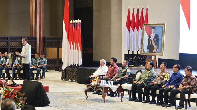 Jokowi sebut Presiden terpilih Prabowo Subianto akan mendorong keberlanjutan dan percepatan pembangunan Ibu Kota Nusantara (IKN).  <b>(istimewa)</b>