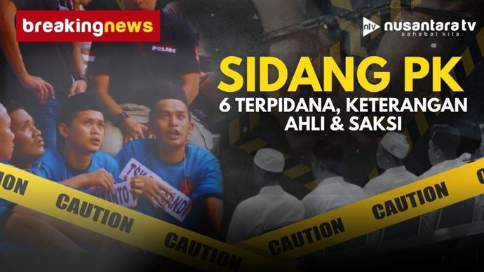 Breaking News Sidang PK 6 Terpidana Kasus Vina di PN Cirebon/tangkapan layar NTV