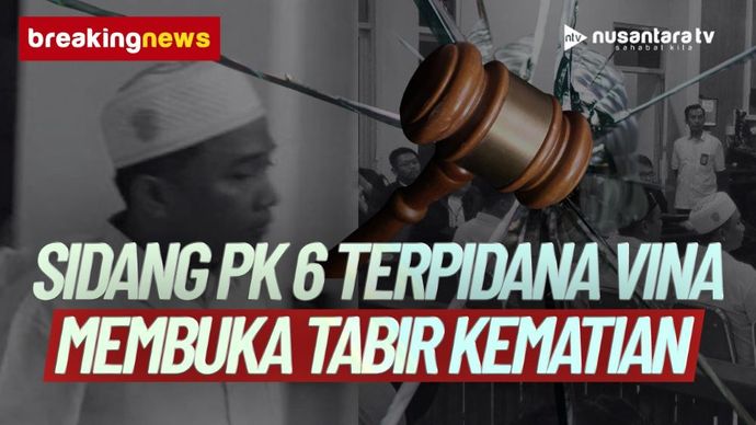 Breaking News sidang PK 6 terpidana kasus Vina di PN Cirebon. (Foto: tangkapan layar NTV)