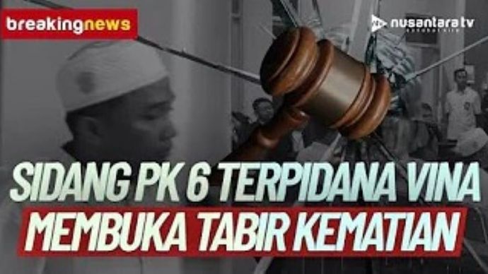 Breaking News sidang PK 6 terpidana kasus Vina di PN Cirebon. (Foto: tangkapan layar NTV)