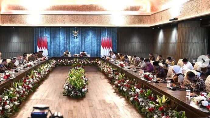  Sidang Kabinet Paripurna terakhir bagi Kabinet Indonesia Maju periode 2019-2024.  <b>(instagram Jokowi)</b>