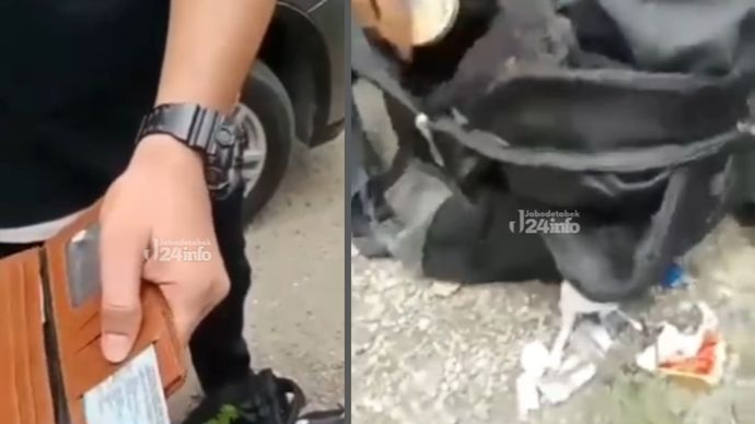 Tas pelaku pembunuh NIa tukang gorengan