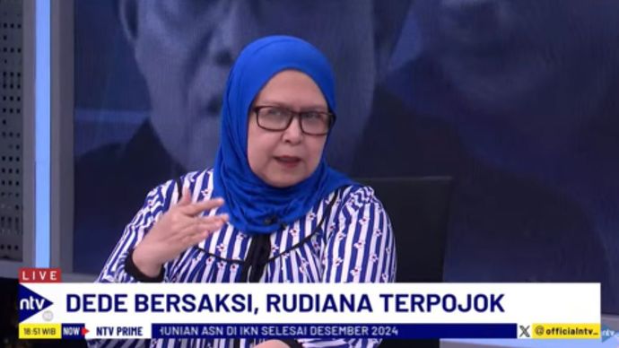 Kuasa hukum Rudiana, Elza Syarief dalam Dialog NTV Prime di NusantaraTV/tangkapan layar NTV