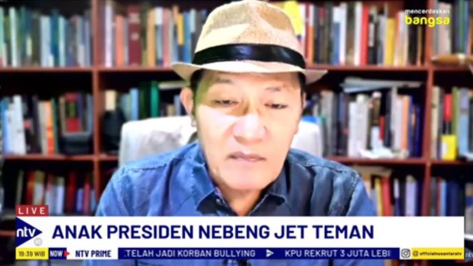 Eks pimpinan KPK, Saut Situmorang dalam Dialog NTV Prime di NusantaraTV/tangkapan layar NTV