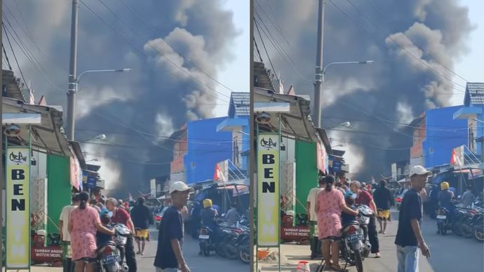 Pasar tambun kebakaran