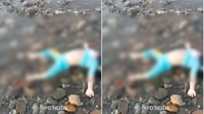 Anak perempuan meninggal dunia terdampar di pantai Batu Gong <b>(Instagram info,negri)</b>