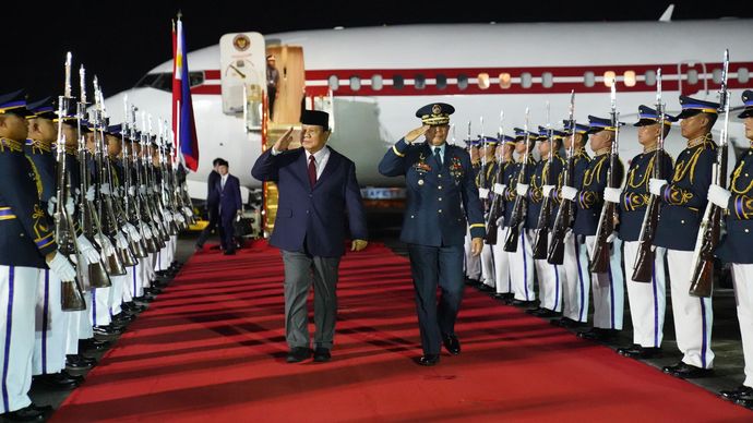 Menhan Prabowo di Manila