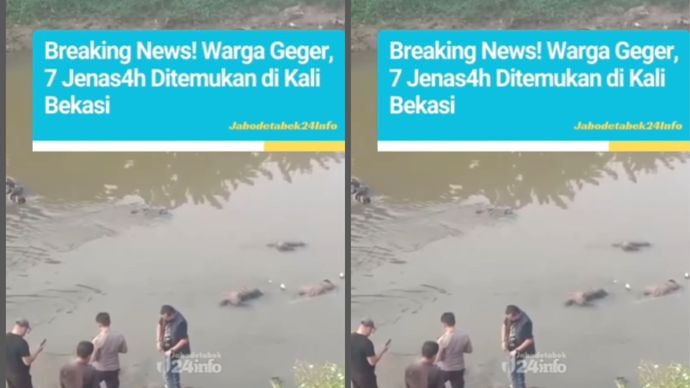 7 mayat mengambang di Bekasi