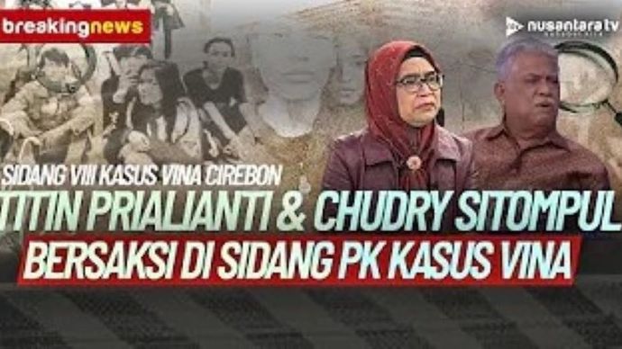 Breaking News sidang PK 6 terpidana kasus Vina di Pengadilan Negeri (PN) Cirebon, Jawa Barat. (Foto: Tangkapan layar NTV)  