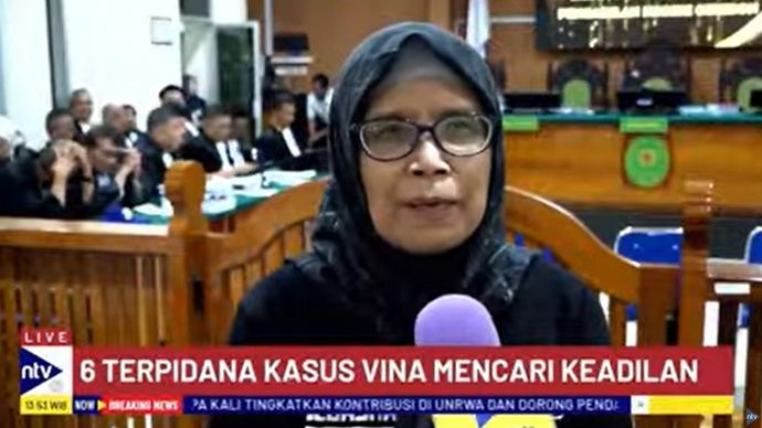 Kuasa hukum Saka Tatal, Titin Prialianti dihadirkan kuasa hukum enam terpidana kasus Vina Cirebon dalam lanjutan sidang peninjauan kembali (PK) di Pengadilan Negeri (PN) Cirebon, Jawa Barat, Senin (23/9/2024).