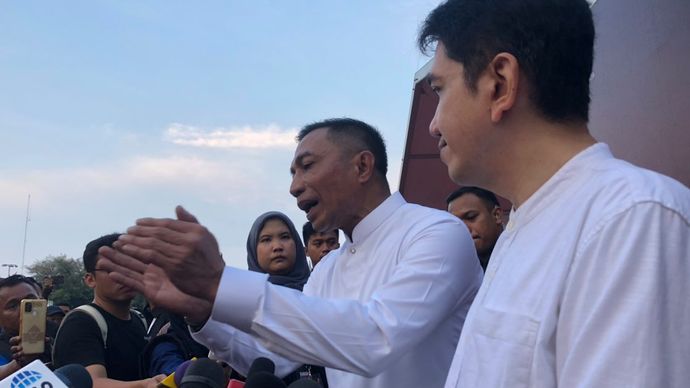 Pasangan Calon Gubernur dan Wakil Gubernur Jakara Nomor Urut 2 Dharma-Kun <b>(NTVnews.id)</b>