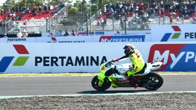 Pertamina memberikan dukungan penuh untuk Pertamina Enduro VR46 Racing Team di kategori MotoGP. (Foto: Dok/Humas Pertamina)