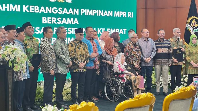 Silaturahmi Kebangsaan bersama keluarga Gus Dur yang digelar MPR RI. 