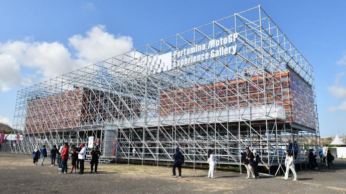 Suasana Pertamina MotoGP Experience Gallery sebelum peresmian di Pertamina Mandalika International Circuit, Lombok Tengah, Nusa Tenggara Barat pada Sabtu (28/9/2024)/Foto: Istimewa