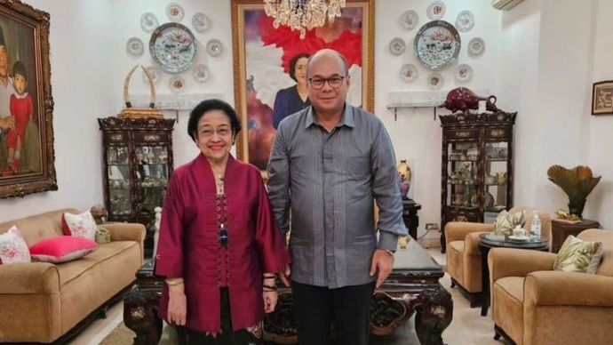 Romy Soekarno dan Ketua Umum PDIP, Megawati Soekarnoputri.  <b>(Instagram)</b>